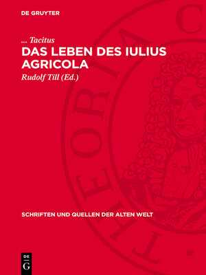 cover image of Das Leben des Iulius Agricola